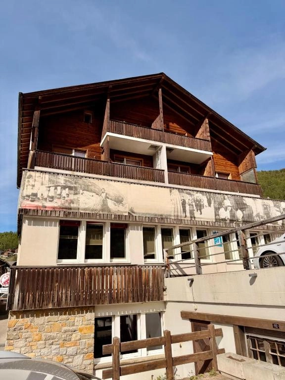 Hotel Gebidem chalet facade in Visperterminen